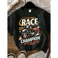 thumbnail image 2 of RACE CHAMPION, Young Boys Casual Simple Round Neck Short Sleeve T-Shirt, Summer Top Short Sleeve Round Neck Basic Tee Daily Wear, 2 of 7