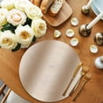 thumbnail image 2 of Khaki Ombre Round 15 Inch Placemats Set of 4, Modern Abstract Art Farmhouse Gradient HeatResistant Non Slip Place Mats for Dining Table, Wipeable Braided Kitchen Table Mats for Housewarming, 2 of 9