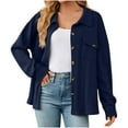 thumbnail image 7 of HAPIMO Discount Sweater Cardigans for Women Casual Comfy Girls Fall Fashion Tops Womens Open Front Knitted Outwear Striped Colorblock Loose Jacket Long Sleeve Navy S, 7 of 7
