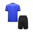 thumbnail image 2 of JanJean Kids Boys Soccer Jersey and Shorts Set Athletic T-Shirt Football Team Training Uniforms Navy Blue 6, 2 of 5