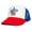 Red/White/Royal, variant on Jimmy Carter Walter Mondale 76 Presidential Cap Unisex-Adult Hat Multi (Black/White)