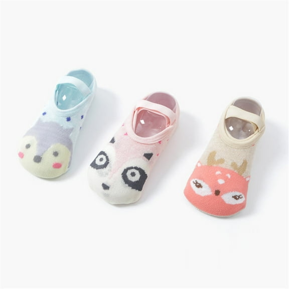 LEEy-world Baby Socks Baby Toddler Animal Socks Cute Floor Socks (1 To 5 Years) Field4u Socks (Pink, 1-3 Years)