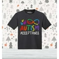 thumbnail image 2 of Shop4Ever Autism Acceptance Infinity Symbol Toddler's Cotton T-Shirt 5T/6T Black, 2 of 6