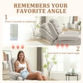 thumbnail image 4 of Lnsenfin Small Power Lift Recliner Chair for Elderly with Memory Function,Remote Control,Side Pockets Linen for Living Room,Beige, 4 of 6