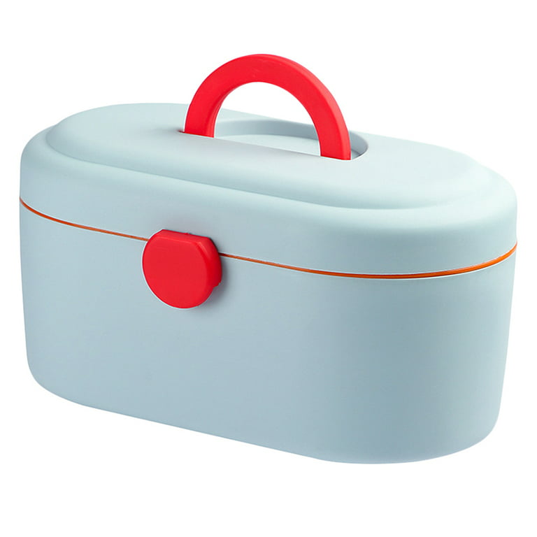 Multi-function Medicine Cabinet Portable First-aid Case Double Layer Home  Storage Medicine Box (Blue) 