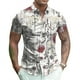 thumbnail image 4 of Camisas florales para hombre, nuevas camisas casuales de verano con estampado 3D, camisas playeras hawaianas, camisas de manga corta con solapa, blusas de calle, ropa para hombres y mujeres, 4 of 5