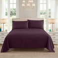 thumbnail image 2 of Sweet Home Collection 1500 Series Bed Sheets - Extra Soft Microfiber Deep Pocket Sheet Set - Purple, Split King, 2 of 6