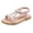 Pink, variant on Dpytoraw Baby Infant Kids Shoes Single Girls Sandals Toddler Princess Pearl Crystal Roman Baby Shoes Soft Sole Infant Shoes Size 6.5