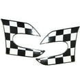 thumbnail image 5 of Xotic Tech 2 Piece Checkered Pattern Fender Side scuttles stickers For Mini Cooper S F56 2014+,F55 2015+, 5 of 5