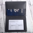 thumbnail image 3 of Certificado De Vacunación Titular De La Tarjeta De La Cubierta Protectora De Cuero De La Pu Para Los Boletos De La Tarjeta De Crédito Methold HA039605-01, 3 of 4