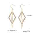 thumbnail image 3 of Fiudx Pendientes de Cristal, Impresionante Diseño de Diamantes Largos, Joyería de Moda Llamativa, Perfectos para Banquetes, Citas Nocturnas, Regalo de Compromiso, Accesorio Elegante para Mujer., 3 of 6