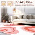 thumbnail image 2 of ODIKA 6' x 9' Machine Washable Non-Slip Area Rug, Contemporary Blob High Traffic Rug, Pink, 343665, 2 of 7