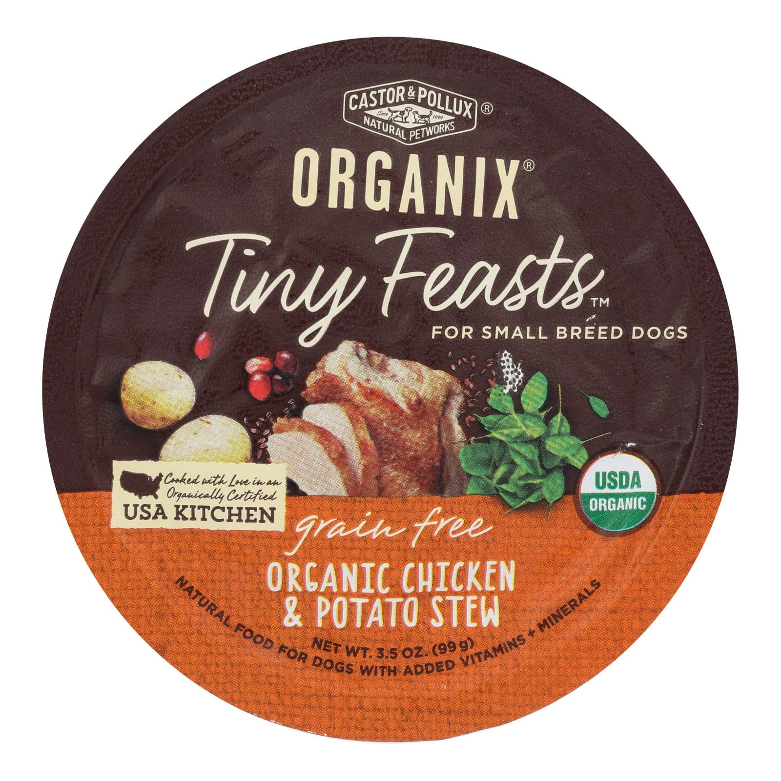 Castor & Pollux Organix Tiny Feasts Grain Free Organic Chicken & Potato