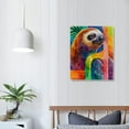 thumbnail image 4 of JEUXUS Sloth Paintings Watercolor Animal Wall Art,Animal Canvas Wall Art Prints for Nursery Bedroom Bathroom Kitchen Home Walls, 4 of 5