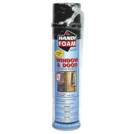 HANDI-FOAM P30271 Straw Foam Sealant,Window and Door,24oz. G3957786