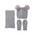 thumbnail image 2 of Diconna Children Three-piece Costume Set Solid Color Cap Scarf and Gloves, 2 of 3