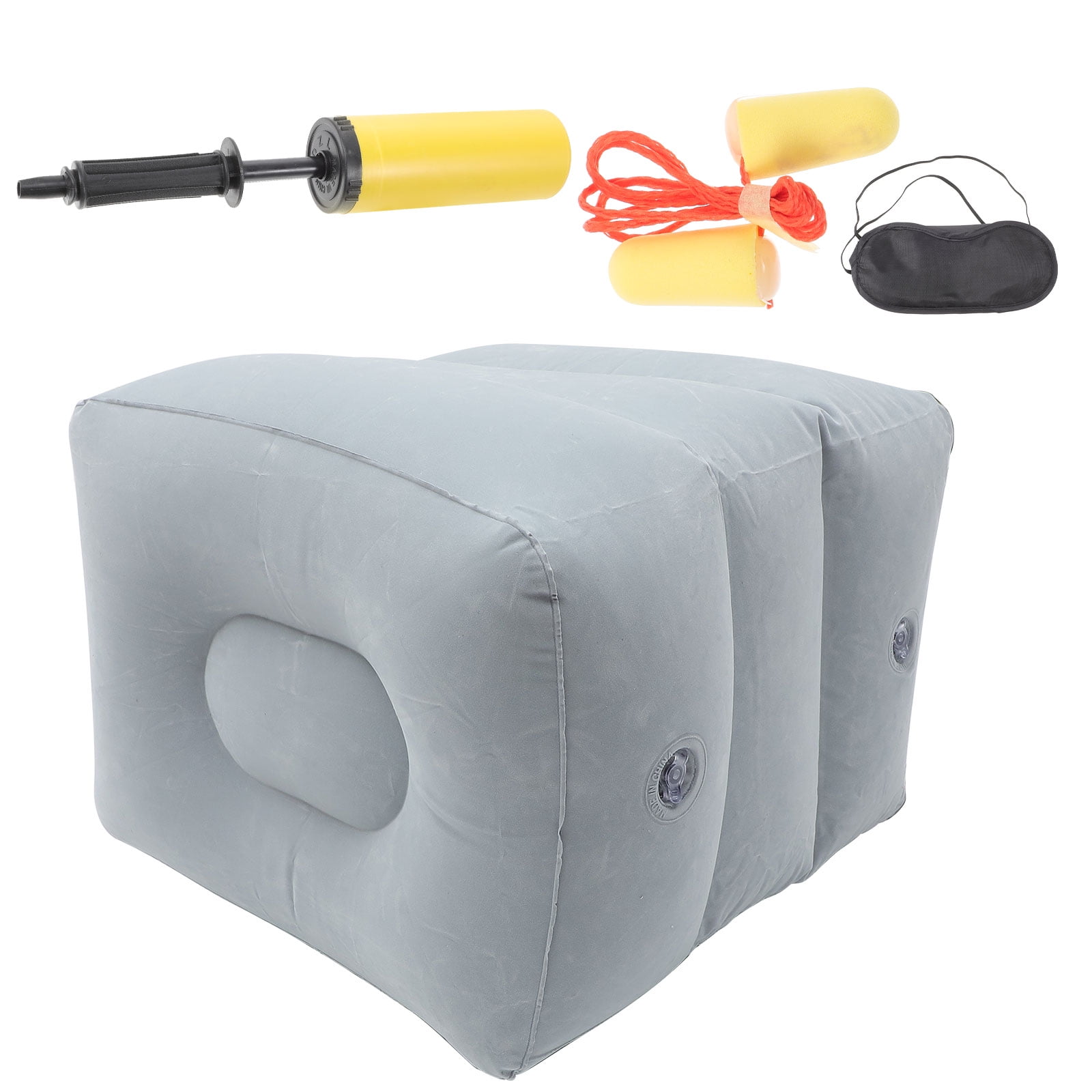 Buy 1 Set Airplane Footrest Airplane Bed Inflatable Foot Rest for Under Desk at Work Online at