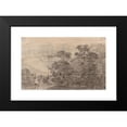 thumbnail image 2 of Jean-Antoine Linck 14x11 Black Modern Framed Museum Art Print Titled - Sunset Above a Mountain Lake (1820S-1830s), 2 of 5