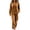 Gold, variant on LYEAA Womens Velour Tracksuit Sets Two Piece Sets Long Sleeve V Neck Tops Wide Leg Pant Casual Workout Outfits