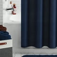 thumbnail image 4 of Mainstays Navy Blue Waffle Weave Textured Fabric Shower Curtain, 72" x 72", 4 of 5