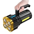 thumbnail image 3 of Dvkptbk Five-Nuclear Explosion LED Flashlight Super Bright Rechargeable Camping Flashlight Table Lamp Outdoor Lighting - Black Friday Clearance, 3 of 7