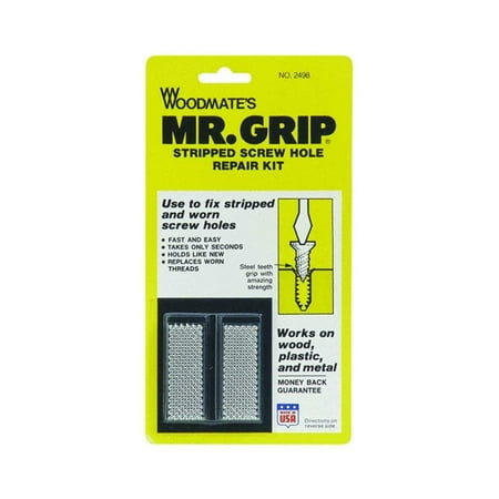 

Woodmate 2498 Mr. Grip Screw Hole Repair Kit Steel Pack Of 1