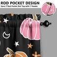 thumbnail image 3 of Fall Kitchen Curtains 39 Inch Short - 32Panel Set, Autumn Harvest Print, Rod Pocket Window Treatment for Thanksgiving, Farmhouse, Cafe, Living Room - Machine Washable, 3 of 4
