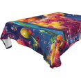 thumbnail image 4 of BZSMCE Square Tablecloth Tropical Paradise Parrot Pattern Tableclothes, 4 of 9