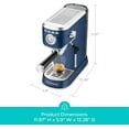 thumbnail image 2 of Casabrews CM5418 Machine à Espresso 20 Bars et Cafetière avec Manomètre, Fonction Vapeur, Réservoir d'Eau Amovible 34 Oz Royal Blue, 2 of 7
