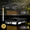 thumbnail image 2 of Classy Caps Cambridge Solar Post Cap - Fits 6"x6", 5.5"x5.5", and 5"x5" Posts - Black Aluminum, 2 of 10