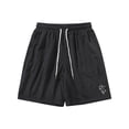 thumbnail image 1 of Puntoco Pantalones Cortos Cargo Informales De Color Sólido Con Cordón Y Bolsillo Para Hombre Negro M, Pantalones Cortos Hombre, 1 of 3