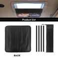 thumbnail image 7 of XYZCANDO American Flag Camper Skylight Cover RV Window Shade Highland Cow Camper Window Cover Foldable RV Vent Covers for Roof UV Rays Protection Camper Trailer Fan Vent Cover Sunshade Blue, 7 of 7