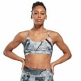 thumbnail image 2 of Reebok Apparel  Women's Lux Strappy Bra Aop Reebok Training App Women Grey , M/M Reg US, 2 of 5