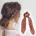 thumbnail image 2 of Unique Bargains 1 Pc Stylish Dots Ribbon Hair Elastics Hair Ties Red, 2 of 5