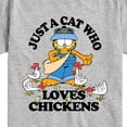 thumbnail image 3 of Garfield - Just A Cat Who Loves Chickens - Toddler & Youth Short Sleeve Graphic T-Shirt, 3 of 5