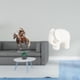 thumbnail image 2 of Adorno de mesa de caballero de acrílico, escultura de animal, figura coleccionable, decoración para el hogar, impermeable, con base para bo, 2 of 8
