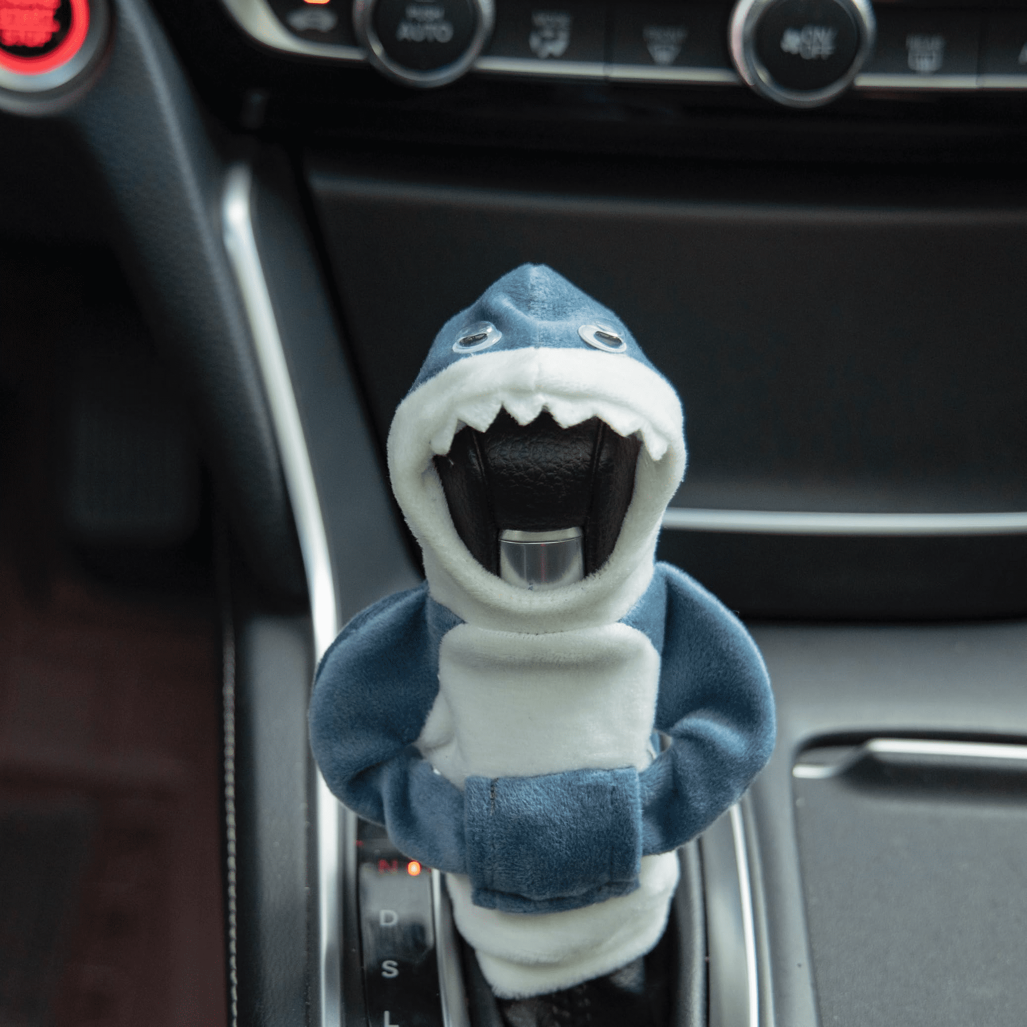 Mini Shark Gear Stick Car Shifter Hoodie,Car Gear Shift Knob Cover