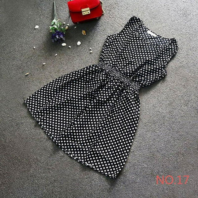 Robe d'Été Sans Manches en Mousseline pour Femme, Cocktail, Soirée, Courte, Mini, à Grand Application
