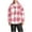 Pink, variant on Mens Hooded Plaid Sweater Jackets Button Down Coat Long Sleeve Soft Fleece Plush Fuzzy Winter Outerwear S-5XL (XL, Pink)
