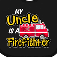 thumbnail image 4 of Inktastic My Uncle is a Firefighter with Fire Truck Boys or Girls Baby Bib, 4 of 4