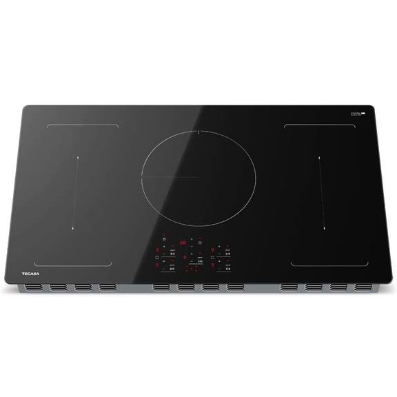 Tecasa 36 Inch 5 Burners Induction Cooktop in Black, Built in Stove Top with Bridge Element, Flex Zone, and Boost Function