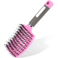 thumbnail image 1 of Cepillo para el cabello de rosas, cepillo de cerdas de jabalí, peluquero profesional curvo con ventilación, herramientas de peinado de secado rápido, cepillos de masaje para desenredar de secado rápid, 1 of 2