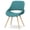 Turquoise Blue, variant on Simpli Home Malden Bentwood Dining Chair with Light Wood in Turquoise Blue Linen Look Fabric