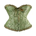 thumbnail image 1 of Femmes Vintage Corset Overbust Classique Bustier en Acier Os Lace Up Top, 1 of 6