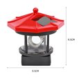 thumbnail image 3 of Iluminación Del Jardín Lámpara Faro Solar LED Luz Valla Decoración Sensor inteligente Beacon de haz giratorio Sywqhk Para estrenar, 3 of 8