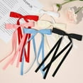 thumbnail image 3 of 2PCS Silky Satin Hair Bows Hair Clip Blue Hair Ribbon Ponytail Holder Accessories Slides Metal Clips Hair Bow for Women Girls Toddlers Teens Kids Z6PCS Mixed 6 color, 3 of 8