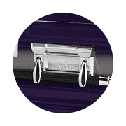 Titan Casket, Era Series Stainless Steel Funeral Casket in Royal Purple