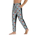 thumbnail image 3 of Xecao Snowflake Christmas gnome Print Active Tech Joggers for Men, Mens Sweatpants Lounge Pants with Pockets-, 3 of 5