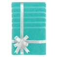 thumbnail image 2 of American Soft Linen Luxury 35x70 Jumbo Large Bath Towel, 100% Cotton Turkish Bath Towel Sheet, Turquoise, 2 of 9
