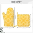 thumbnail image 6 of ZNDUO Non-Slip Cooking Oven Gloves, Abstract Mosaic Seamless Pattern Oven Mitts and Pot Holders Set, 6 of 8